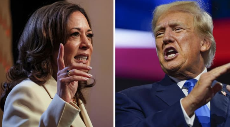 Trump and Harris