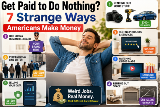 Get Paid to Do Nothing 7 Strange Ways Americans Make Money